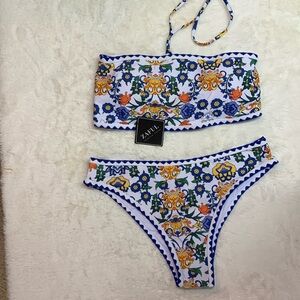 2 piece bikini, colorful print, NWT size m (6)